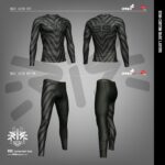 ZEBRA BLACK  BASE LAYER SET