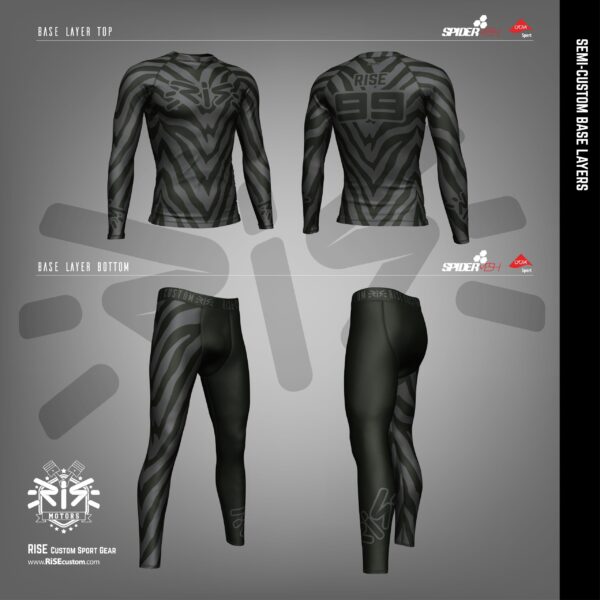 ZEBRA BLACK  BASE LAYER SET