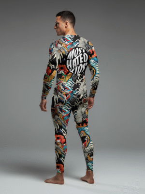 Dragon_Pattern_Compression_Wear_Back_View