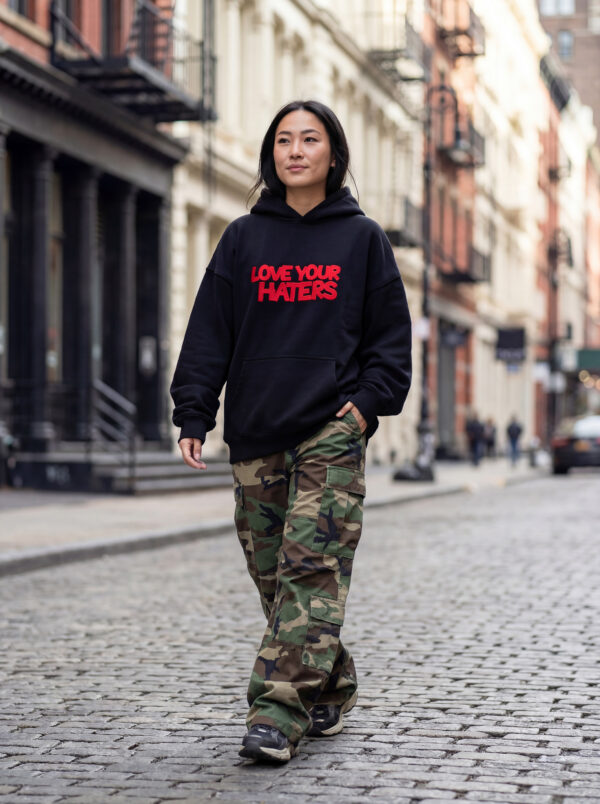 LOVE YOUR HATERS BLACK HOODIE