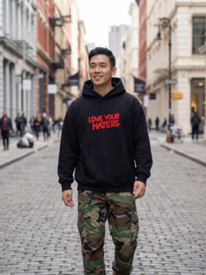 LOVE YOUR HATERS BLACK HOODIE