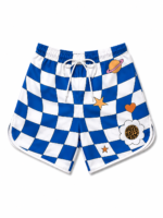 CHECKERED FLOWER BLUE