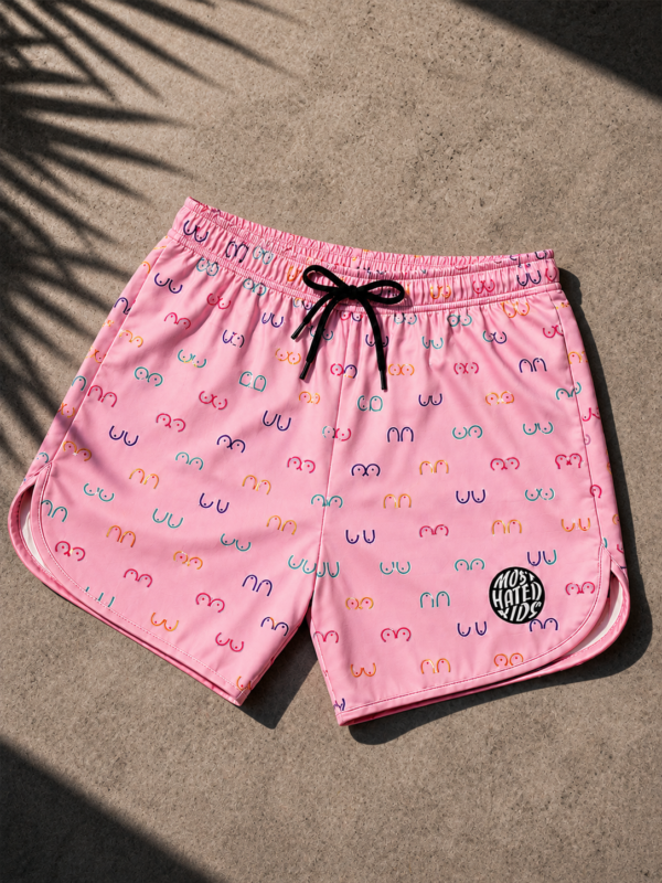 BOOBS PINK BOARDSHORTS
