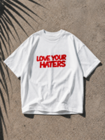 LOVE YOUR HATERS RED T-SHIRT