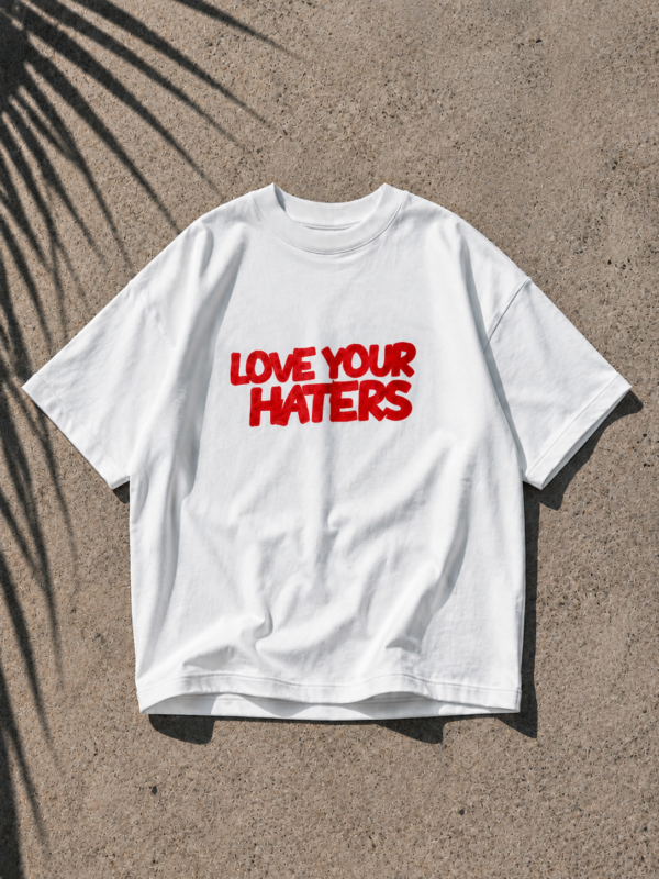 LOVE YOUR HATERS RED T-SHIRT