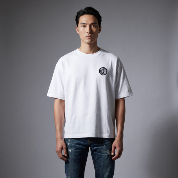 MOST HATED KIDS EMBROIDERY LOGO WHITE
