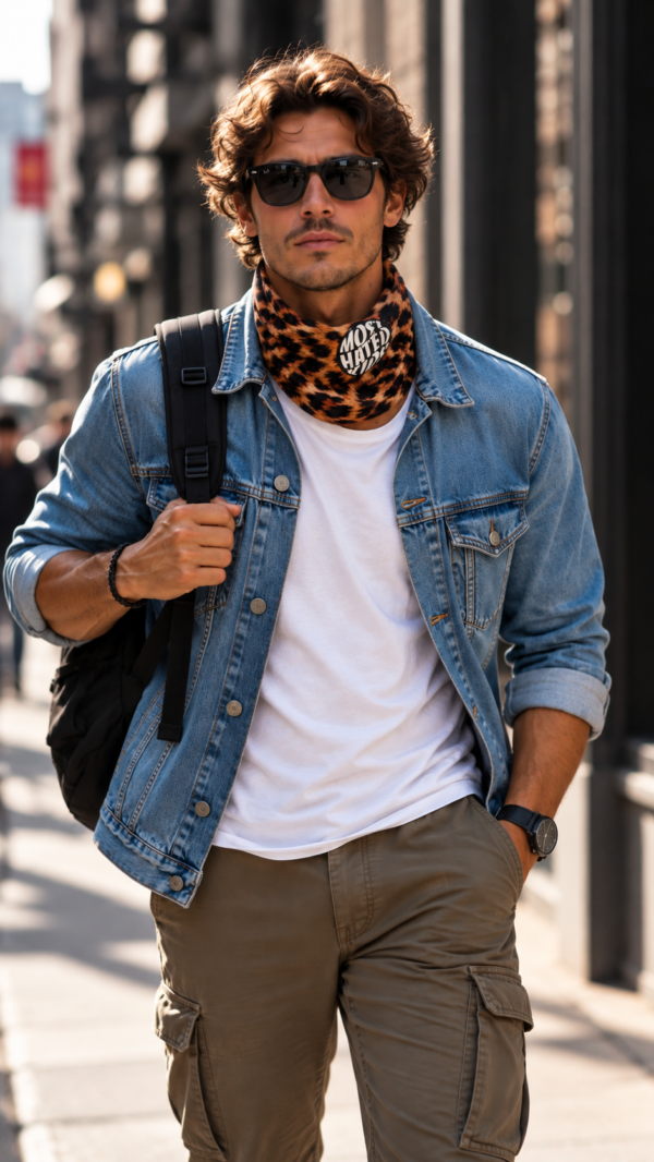 LEOPARD NECK WARMER