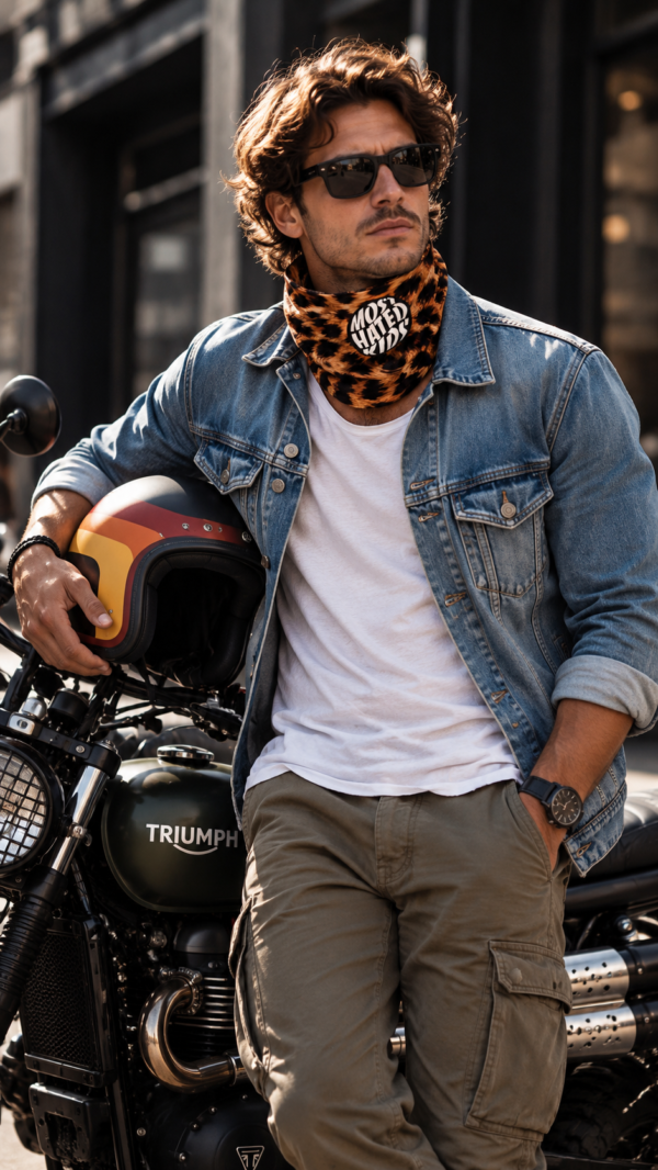 LEOPARD NECK WARMER