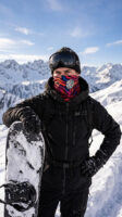 NEON TIGER STRIPE NECK WARMER
