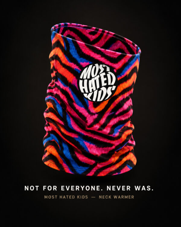 NEON TIGER STRIPE NECK WARMER